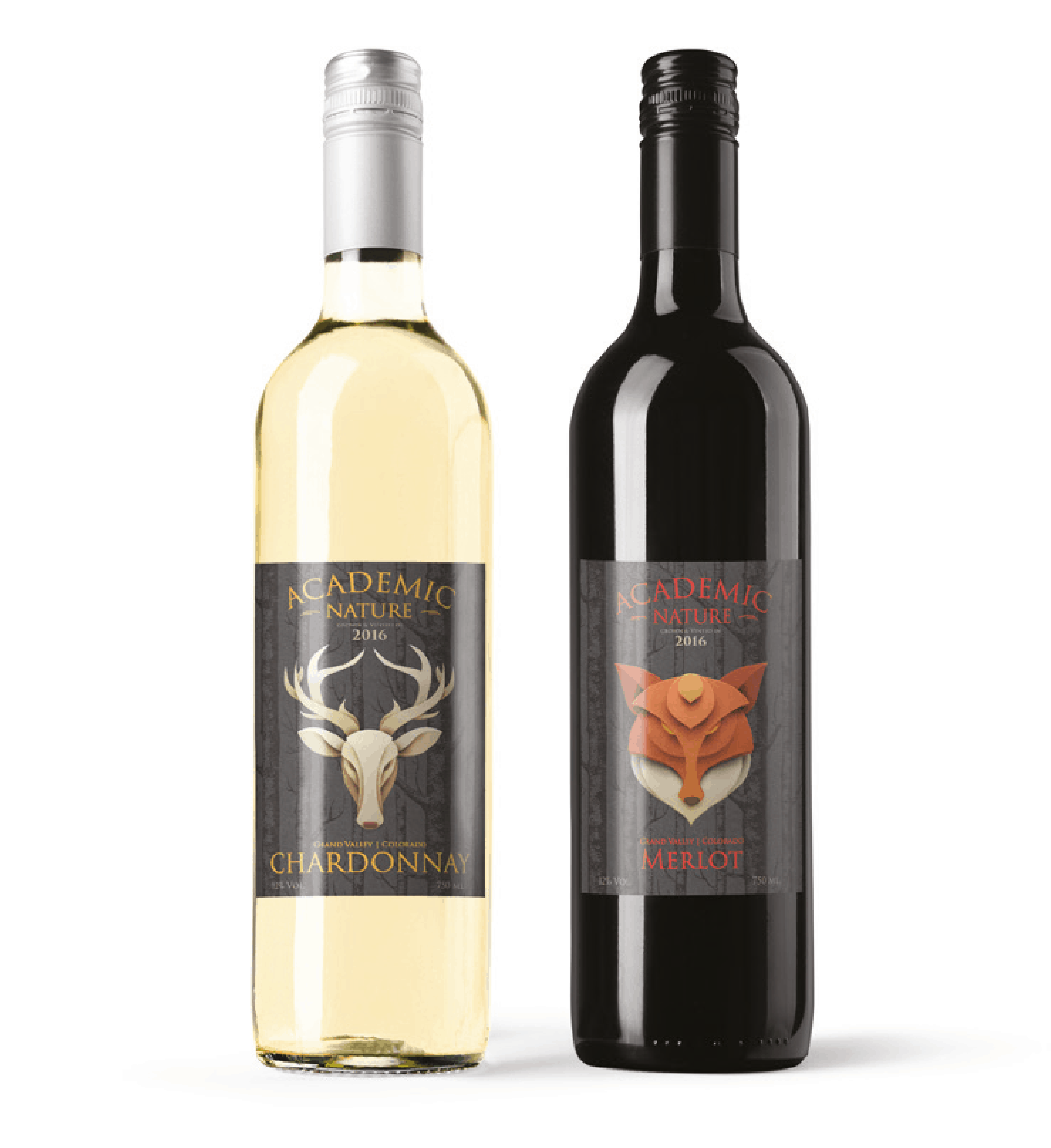 etikettering på vinflasker