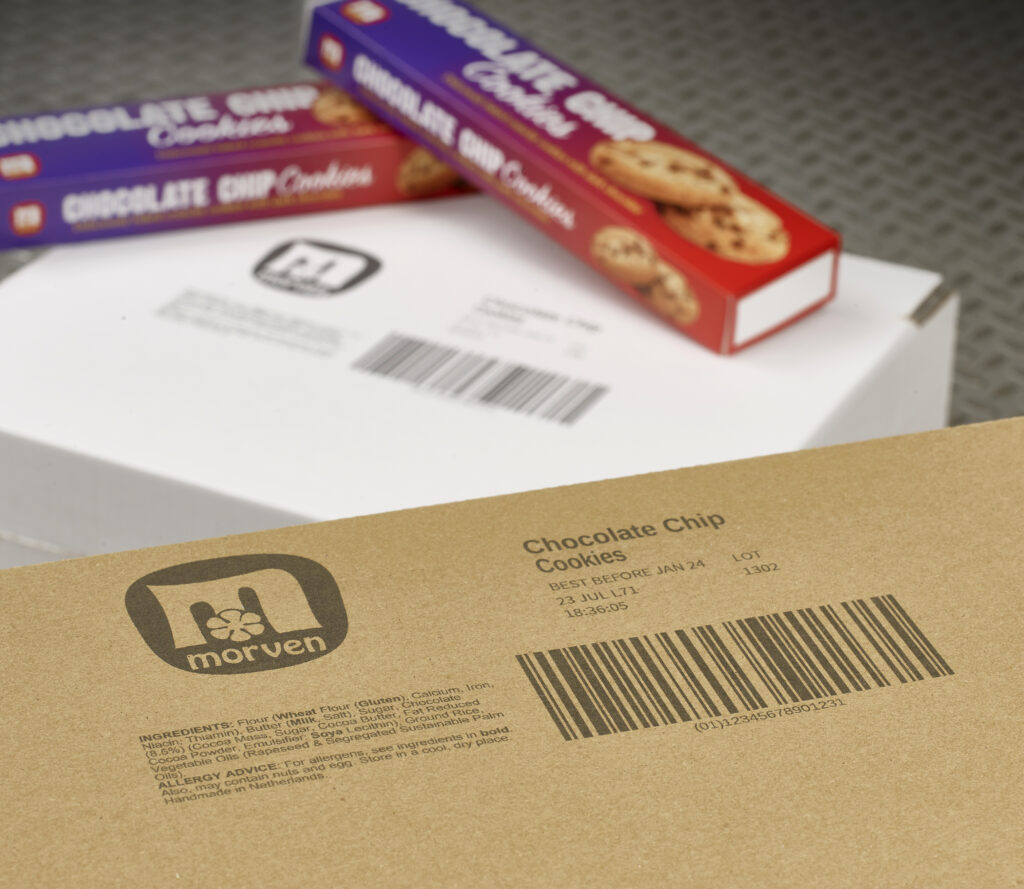 Papkasse med cookies