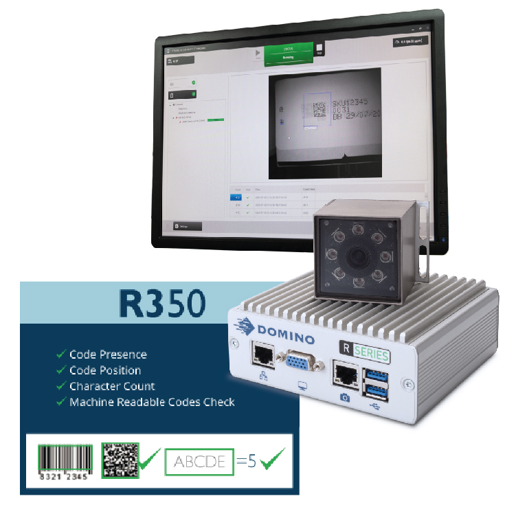 Dominos R350 vision system