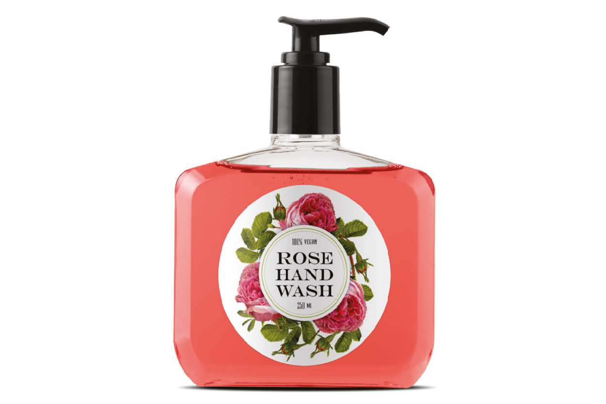 Etiket på håndsæbe