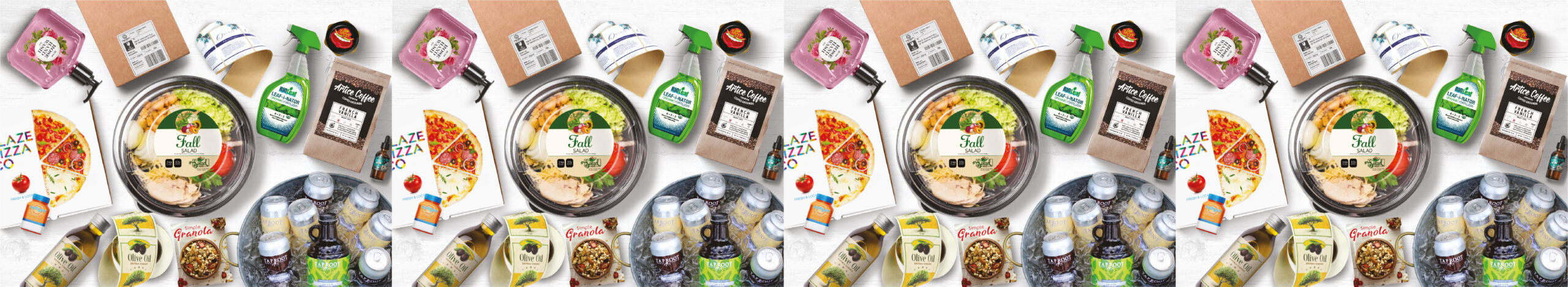 Trykte hvide etiketter