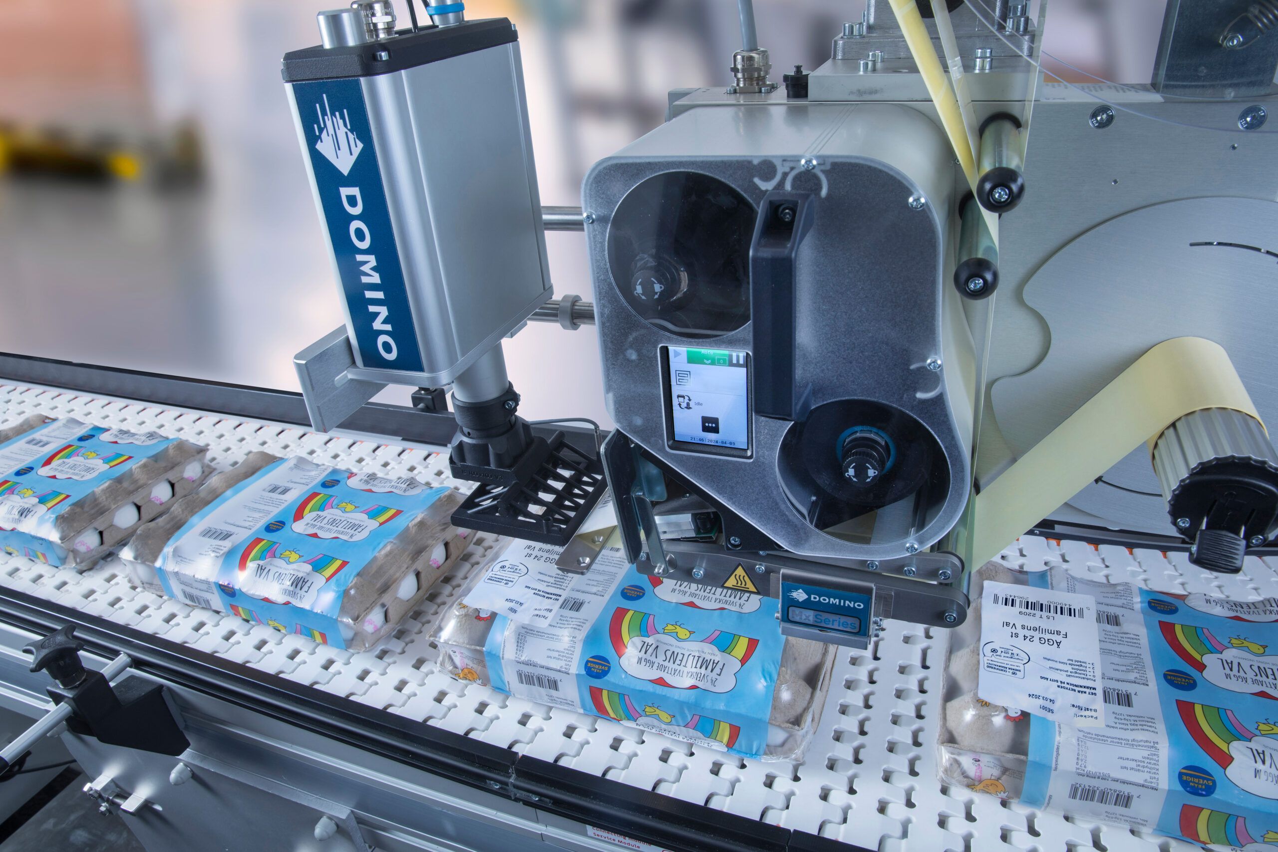 mx350iB mærkning af æggebakke