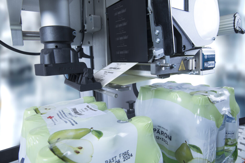 mx350iB mærkning af sodavandspakke