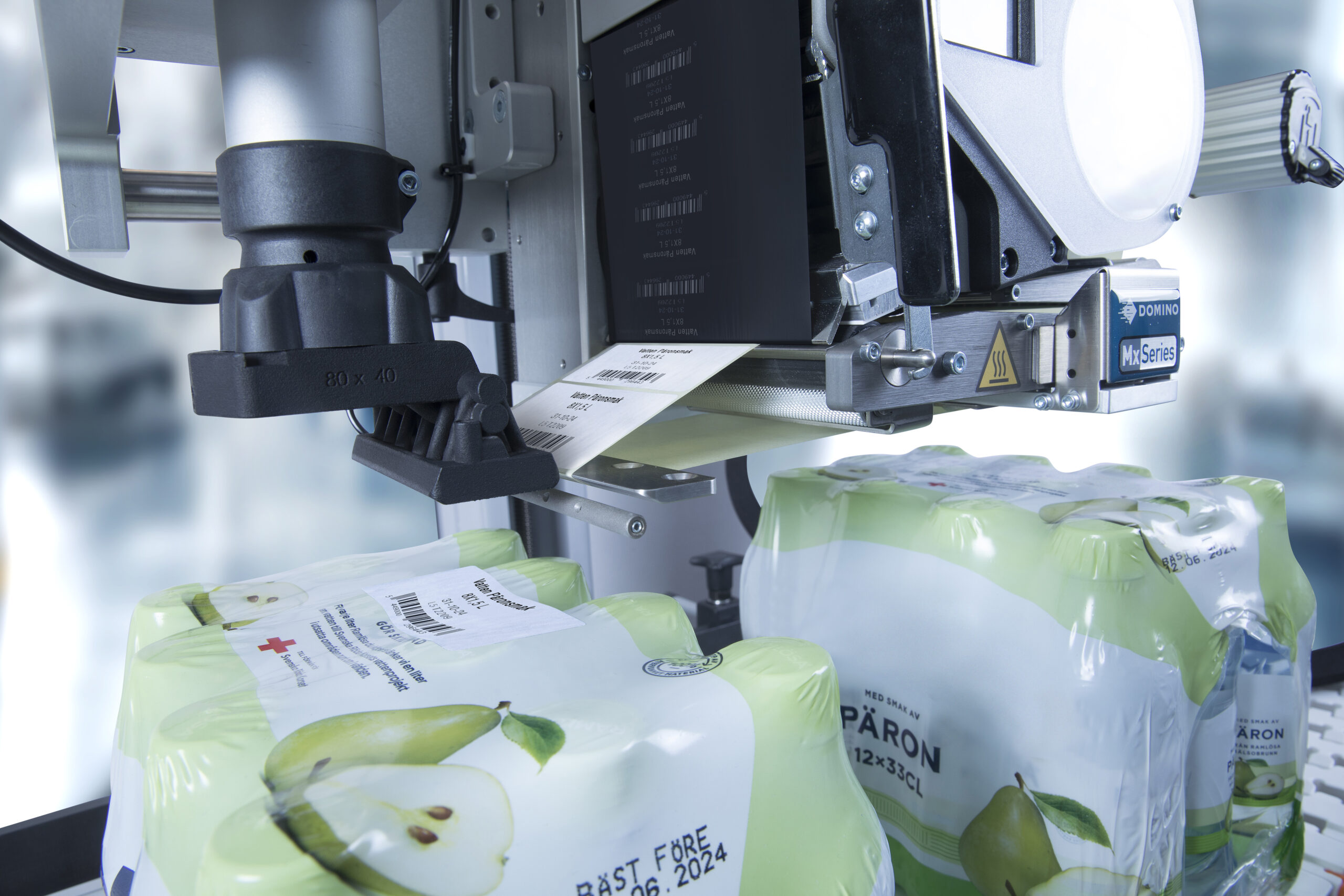 mx350iB mærkning af sodavandspakke