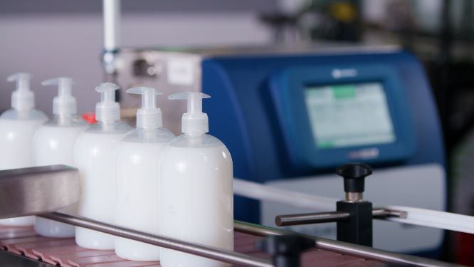 Ax130i Printer med produkter